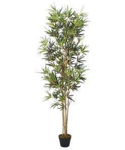 Umjetno stablo bambusa 552 listova 120 cm zeleno
