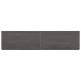 Zidna polica tamnosiva 120x30x(2-4) cm od obrađene hrastovine