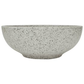 Nadgradni umivaonik sivi okrugli Φ 41 x 14 cm keramički