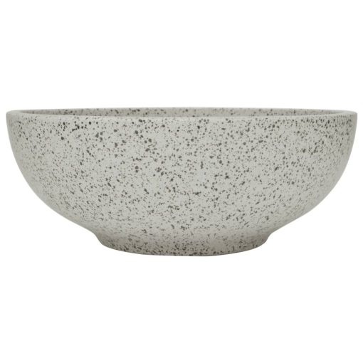 Nadgradni umivaonik sivi okrugli Φ 41 x 14 cm keramički
