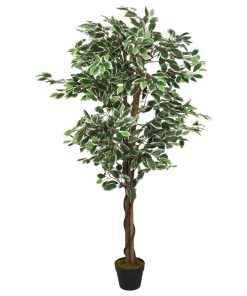 Umjetno stablo fikusa 630 listova 120 cm zeleno
