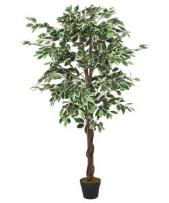 Umjetno stablo fikusa 756 listova 150 cm zeleno