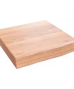Zidna polica svjetlosmeđa 40x40x(2-6) cm obrađena hrastovina