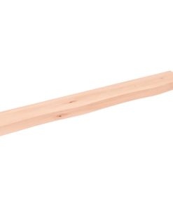 Zidna polica 80 x 10 x 4 cm od neobrađene masivne hrastovine