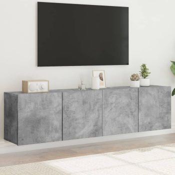 Zidni TV ormarići 2 kom sivi boja betona 80x30x41 cm