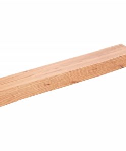 Zidna polica svjetlosmeđa 60 x 10 x 6 cm od obrađene hrastovine