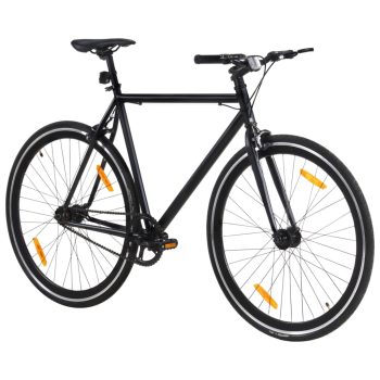 Bicikl s fiksnim zupčanikom crni 700c 59 cm