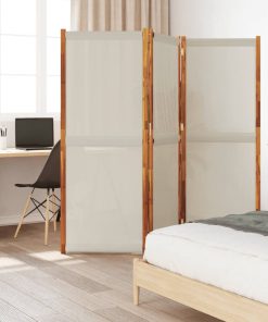 Sobna pregrada s 3 panela svjetlosiva 210 x 180 cm