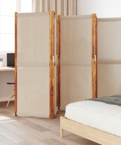 Sobna pregrada s 5 panela smeđesiva 350 x 180 cm