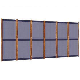 Sobna pregrada s 6 panela tamnoplava 420x180 cm