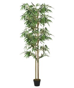Umjetno stablo bambusa 1216 listova 180 cm zeleno
