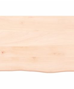 Zidna polica 60 x 40 x (2-6) cm neobrađena masivna hrastovina