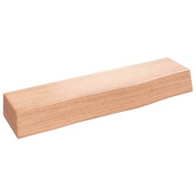 Zidna polica svjetlosmeđa 40 x 10 x 6 cm od obrađene hrastovine