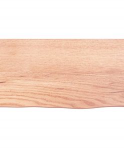Zidna polica svjetlosmeđa 40 x 20 x 6 cm od obrađene hrastovine