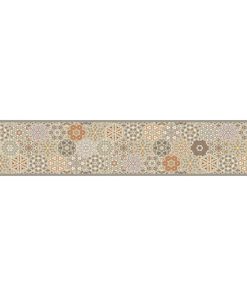 Kuhinjski tepih perivi pastelni šesterokuti 60x300cm baršunasti