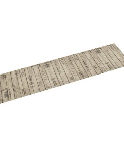 Kuhinjski tepih perivi s uzorkom ograde 60 x 300 cm baršunasti