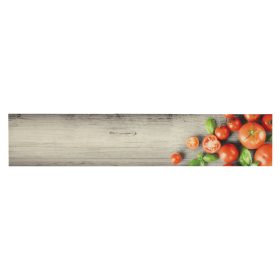 Kuhinjski tepih perivi s uzorkom rajčica 60 x 300 cm baršunasti