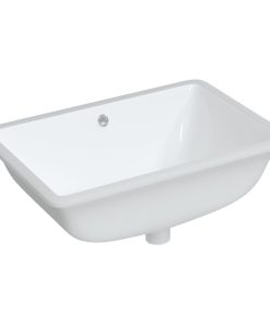 Kupaonski umivaonik bijeli 60x40x21 cm pravokutni keramički