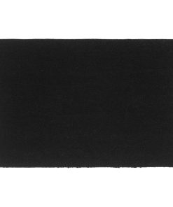 Otirač crni 65 x 100 cm čupavi od kokosovih vlakana