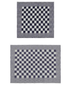 Set ručnika od 10 komada plavo-bijeli pamučni
