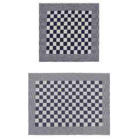 Set ručnika od 50 komada plavo-bijeli pamučni