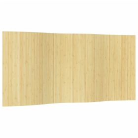 Sobna pregrada svijetla prirodna 165 x 400 cm od bambusa