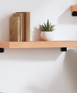Zidna polica svjetlosmeđa 60x20x6 cm od obrađene hrastovine