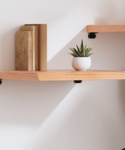 Zidna polica svjetlosmeđa 60x60x(2-6) cm obrađena hrastovina