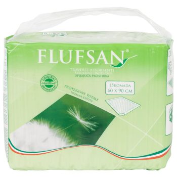 Flufsan podloge za inkontinenciju za krevet 90 kom 60 x 90 cm