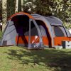 Obiteljski šator za 6 osoba sivo-narančasti vodootporni