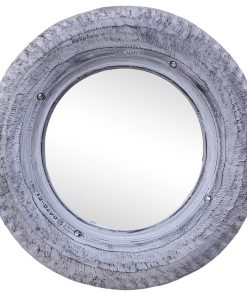 Ogledalo bijelo 50 cm od obnovljene gume