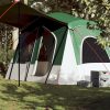 Šator s kabinom za kampiranje za 5 osoba zeleni vodootporni