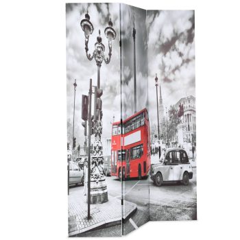 Sklopiva sobna pregrada 120 x 170 cm slika londonskog autobusa
