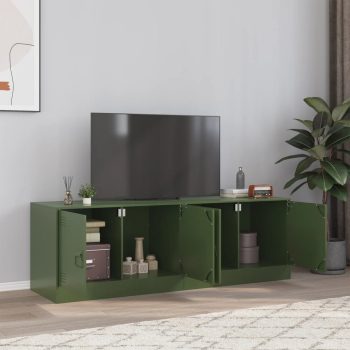 TV ormarići 2 kom maslinastozeleni 67 x 39 x 44 cm čelični