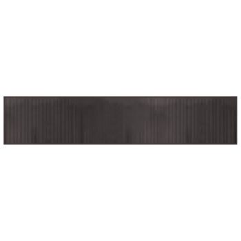 Tepih pravokutni tamnosmeđi 60 x 300 cm od bambusa