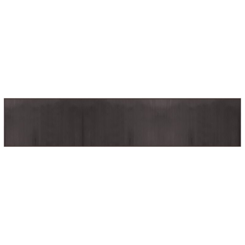 Tepih pravokutni tamnosmeđi 60 x 300 cm od bambusa