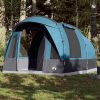 Tunelski šator za kampiranje za 3 osobe plavi vodootporni