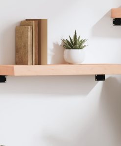 Zidna polica 60 x 20 x 6 cm od neobrađene masivne hrastovine