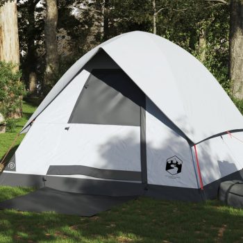 Kupolasti šator za kampiranje za 4 osobe bijeli vodootporni