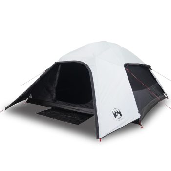 Kupolasti šator za kampiranje za 4 osobe bijeli vodootporni