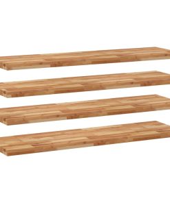 Plutajuće police 4kom s uljnim premazom 160x40x4cm drvo bagrema