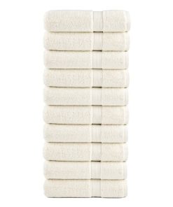Ručnici z tuširanje 10 kom krem 70x140 cm 600gsm 100% pamuk
