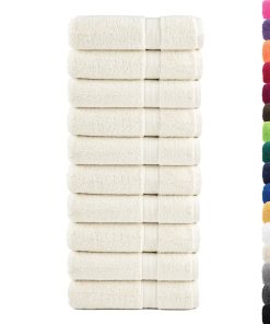 Ručnici za kupanje 10 kom tirkizni 100x150 cm 600gsm 100% pamuk