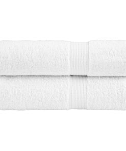 Ručnici za kupanje 2 kom bijeli 100x150 cm 600 gsm 100 % pamuk