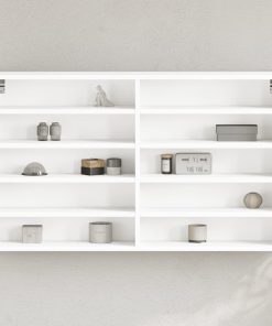 Vitrina bijela 100x15x58 cm konstruirano drvo