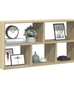 Zidna polica boja hrasta sonome 100 x 25 x 50 cm drvena