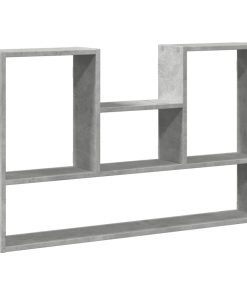 Zidna polica siva boja betona 99x15x60 cm konstruirano drvo
