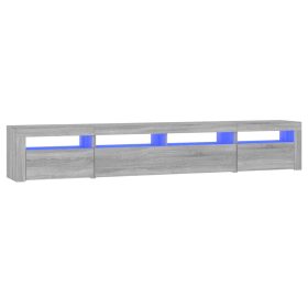 TV ormarić s LED svjetlima boja hrasta sonome 240x35x40 cm